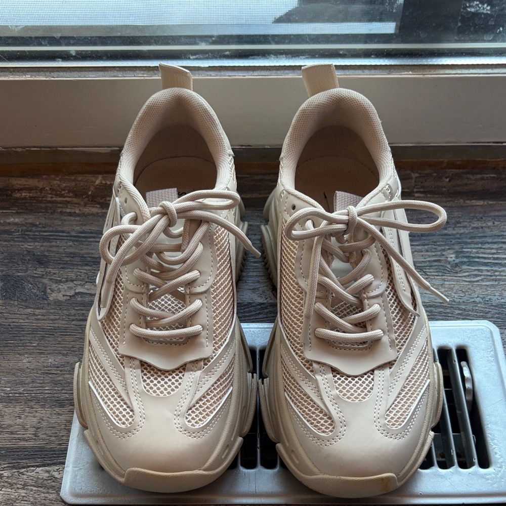 Steve Madden Cream Mesh Women's Sneakers